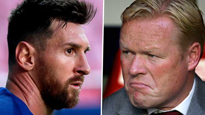 Messi sẽ còn muốn rời Barca chừng nào Koeman tại vị?