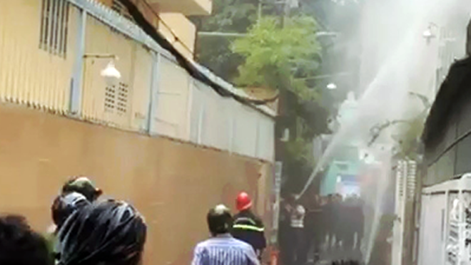 Căn nhà nơi xảy ra vụ cháy.