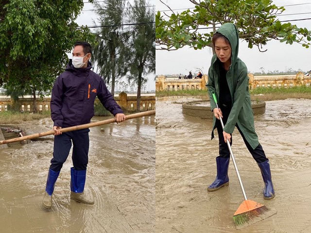 Lý Hải, Minh Hà bị nói “làm màu” khi đi cứu trợ miền Trung vì bức ảnh này - 2