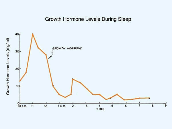 Từ 10h đêm đến 3h sáng là thời điểm hormone tăng trưởng hoạt động mạnh nhất