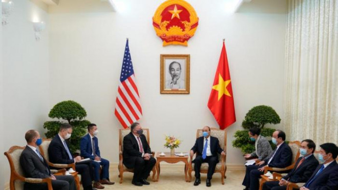 Chùm ảnh: Ông Pompeo gặp gỡ Thủ Tướng và Phó Thủ tướng Việt Nam - 3