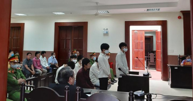 Quang cảnh phiên tòa phúc thẩm