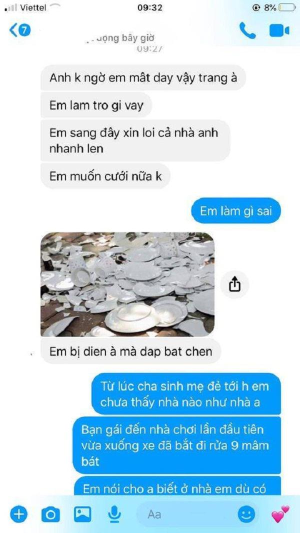 Chưa được ăn đã bị nhà bạn trai bắt rửa 9 mâm cỗ, cô gái có màn phản đòn cực "gắt" - 1