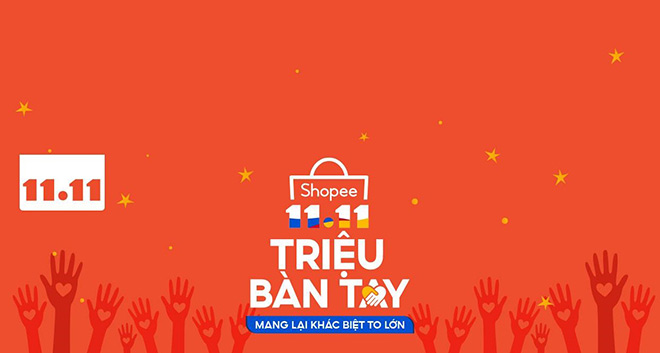 Chương trình “Shopee 11.11 Triệu Bàn Tay” gây quỹ hỗ trợ trẻ em miền Trung