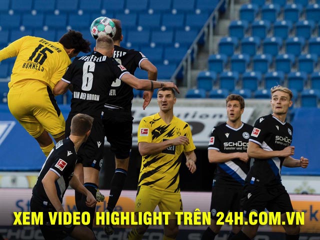 Bóng đá - Video highlight trận Bielefield - Dortmund: Người hùng bất ngờ, lu mờ Sancho