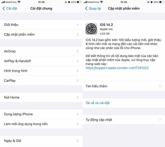 Apple phát hành iOS 14.2 sửa lỗi thông báo cập nhật - 2