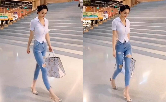 Trên đường phố Trung Quốc cũng có không ít những trường hợp rơi vào "hố đen" thời trang này.