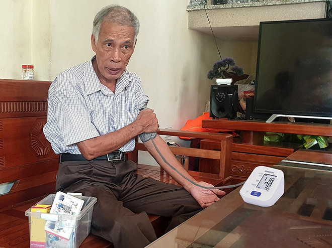 Chỉ số huyết áp của ông Mích hiện tại rất ổn định