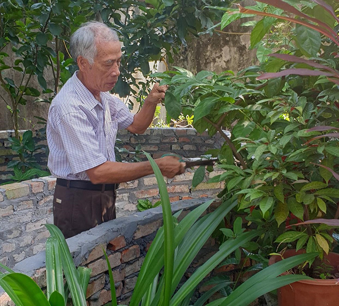 Huyết áp ổn định, ông Mích trở về cuộc sống sinh hoạt bình thường
