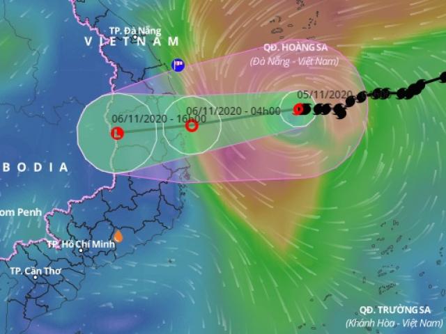 Diễn biến mới bão số 10-Goni: Đang giật cấp 10, sẽ gây mưa to ở miền Trung