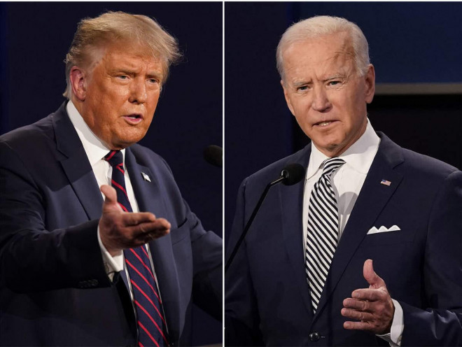 Tổng thống Mỹ Donald Trump và ứng viên Joe Biden tập hợp đội ngũ luật sư chuẩn bị cho tình huống kết quả bầu cử không được quyết định bằng phiếu bầu Ảnh: AP