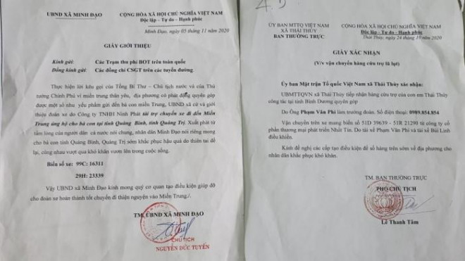 Lợi dụng chính sách của nhà nước và các đơn vị thu phí, nhiều lái xe đã xin khống các tờ giấy giới thiệu, giấy xác nhận của phường xã để tư lợi cá nhân.