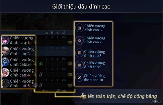 Thất vọng vì trò bẩn của game thủ, Liên Quân Mobile ra mắt chế độ Đấu Đỉnh Cao - 2