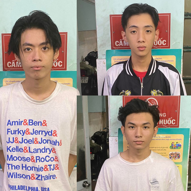 Ba trong số các đối tượng bị bắt tạm giam trong vụ án