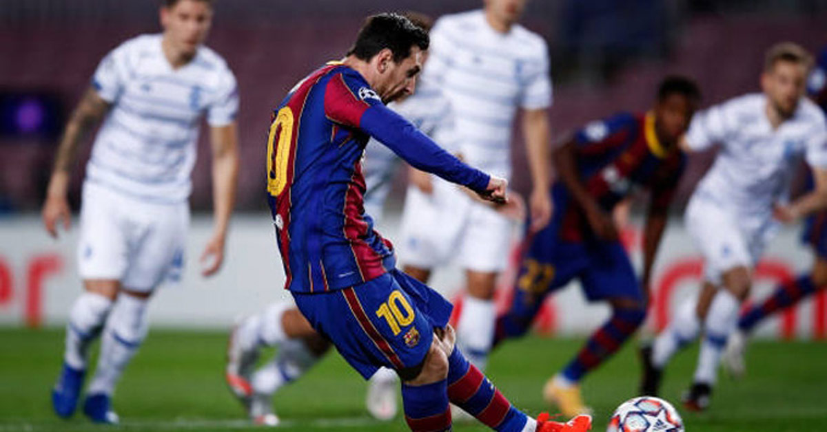 Messi lại xé toang lưới từ chấm 11m, phá dớp buồn cúp C1 sau gần 4.000 ngày