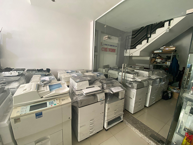 Một số máy photocopy của Chí Vinh để phục vụ nhu cầu thuê máy của các tổ chức, doanh nghiệp