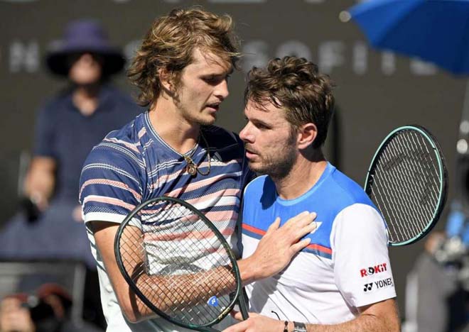 Wawrinka (phải) sẽ gặp khó với Zverev