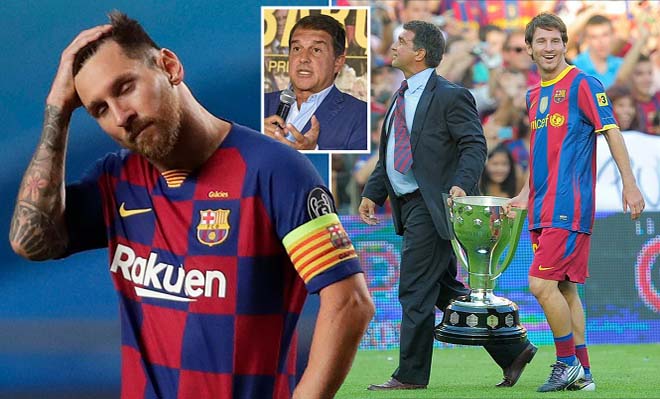 Messi có mối quan hệ rất tốt với cựu chủ tịch Laporta