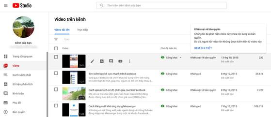 Cách kiểm tra video YouTube của bạn có dính bản quyền không - 1