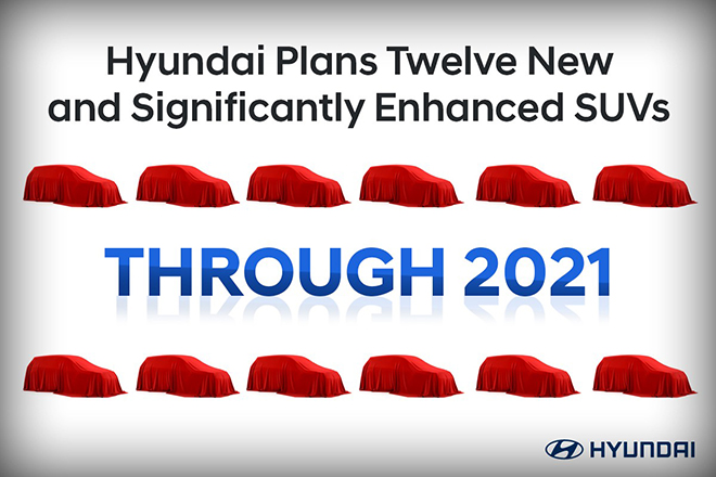 Hyundai lộ kế hoạch trình làng 12 mẫu SUV mới - 1