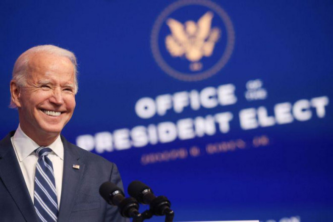 Ông Biden phát biểu tại bang Delaware hôm 10-11. Ảnh: Reuters