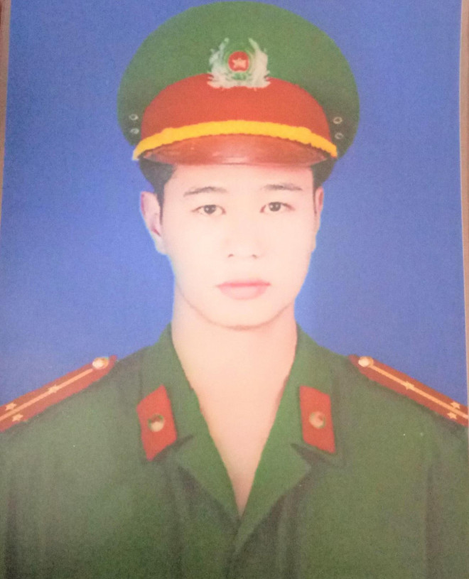 Thượng úy Nguyễn Tuấn Minh - người đã hi sinh trong khi đi làm nhiệm vụ - Ảnh: Công an Hà Nam cung cấp