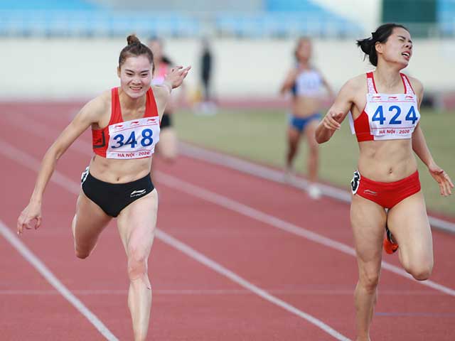 Hot girl điền kinh Quách Thị Lan gục ngã khi giành HCV chạy 400m