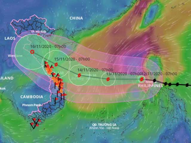 Tin tức trong ngày - Bão số 13 phức tạp: Chưa nhận định được chính xác hướng đổ bộ