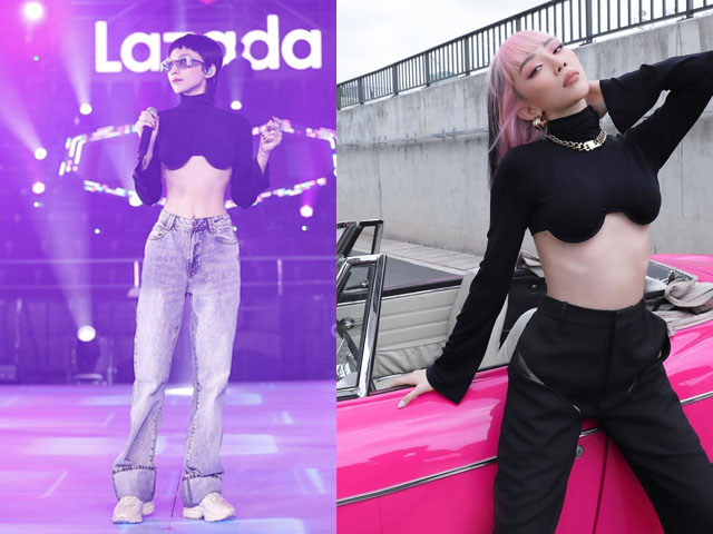 Thời trang - Tóc Tiên khiến khán giả nín thở vì mặc áo như thể "ngắn nhất thế gian"