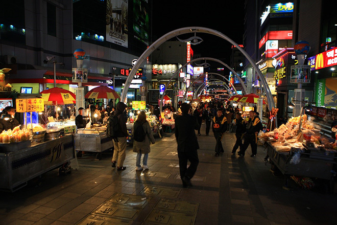 Quảng trường BIFF Plaza và là khu ẩm thực nổi tiếng