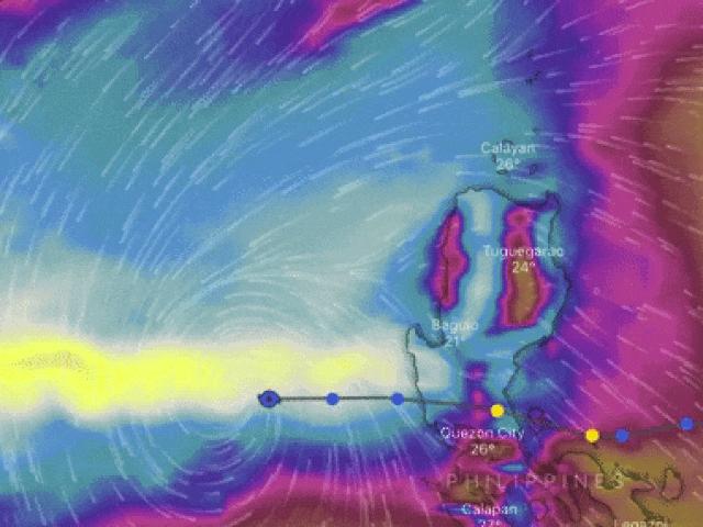 Tin tức trong ngày - Video đường đi mới nhất bão số 13 - Vamco đang giật cấp 15