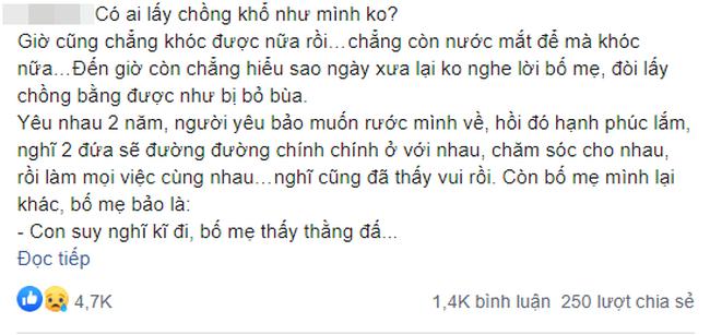 Cãi bố mẹ đòi cưới bằng được người yêu, cô vợ nhận &#39;trái đắng&#39; sau khi kết hôn - 1