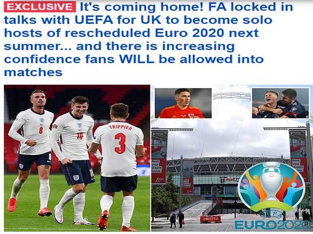 Bóng đá - Cú sốc VCK EURO: Nước Anh "bắt tay" UEFA, sắp giành quyền đăng cai toàn bộ?