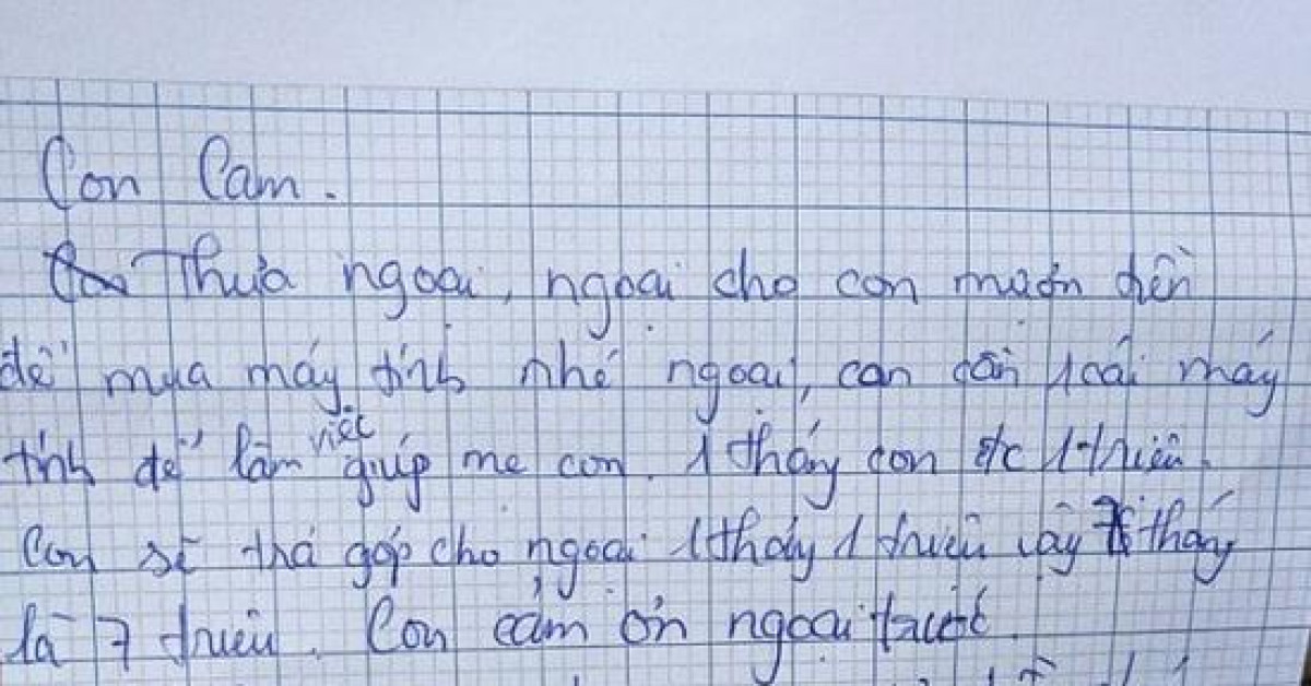 Bạn trẻ - Cuộc sống - Vay bà ngoại 7 triệu đồng, bé gái viết kế hoạch trả nợ chi tiết khiến dân mạng choáng váng