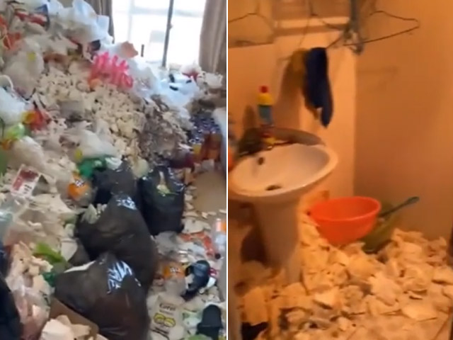 Bạn trẻ - Cuộc sống - Clip: Phòng trọ ngập rác, giòi bò lúc nhúc khiến hàng xóm "khóc thét"