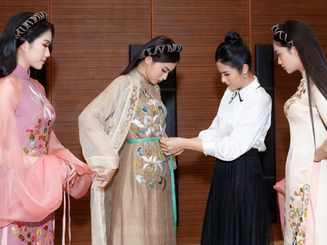 Thời trang - Còn gì ý nghĩa hơn khi Ngọc Hân thiết kế áo dài dành riêng cho chung kết HHVN 2020?