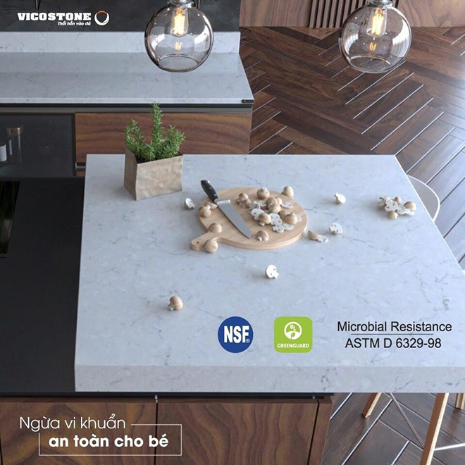 Sản phẩm Vicostone an toàn tuyệt đối cho người sử dụng
