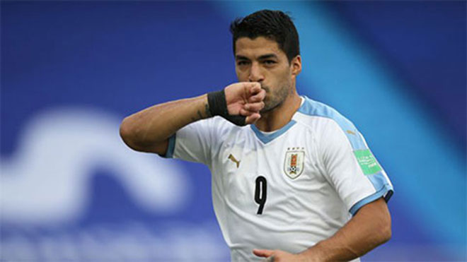 Suarez nhiễm Covid-19 trên tuyển Uruguay và sẽ không đá được cho Atletico tới đầu tháng 12