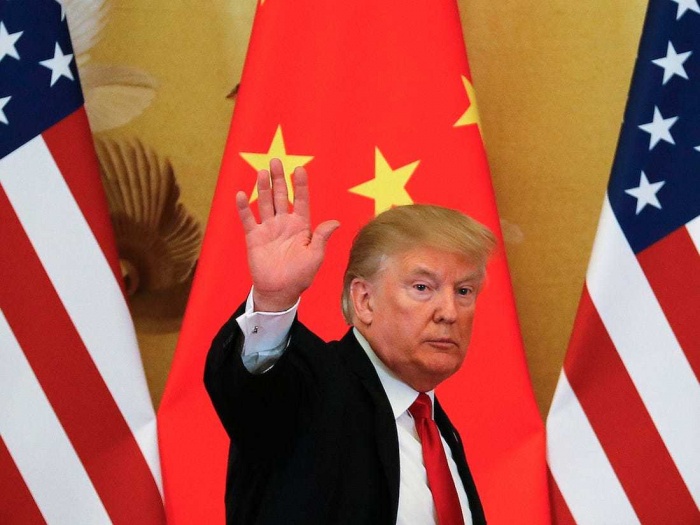 Tổng thống Mỹ Donald Trump trong chuyến thăm Trung Quốc - ảnh tư liệu Business Insider.