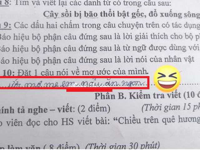 Bạn trẻ - Cuộc sống - Cô giáo hỏi "ước mơ của em là gì?", học sinh trả lời một câu khiến mẹ "ngượng chín mặt"