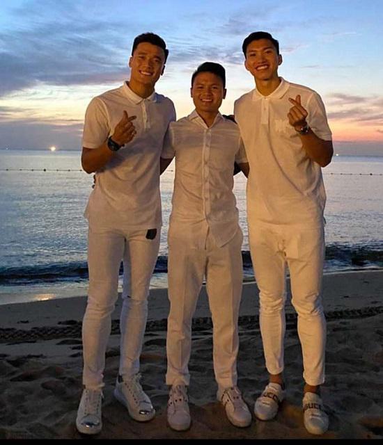 Bùi Tiến Dũng - Quang Hải - Văn Hậu.