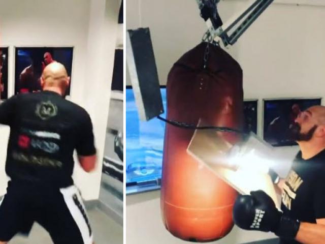 Thể thao - “Vua giang hồ” Tyson Fury tung cú đấm “ngàn cân” khiến trần nhà sụp đổ