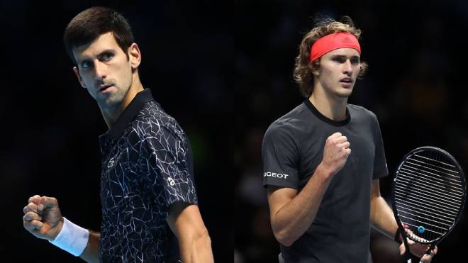 Djokovic (trái) được chờ đợi sẽ vượt qua Zverev