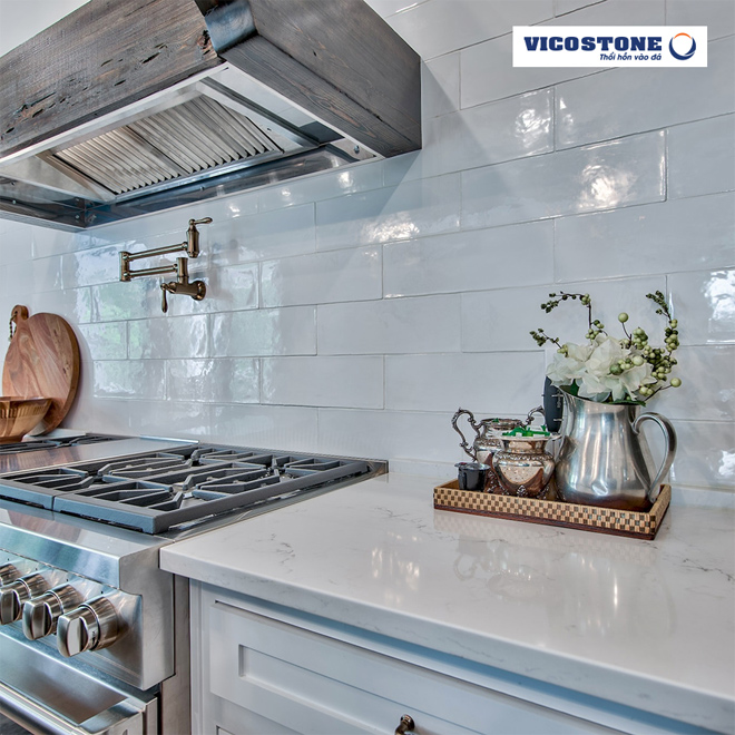 Công nghệ hiện đại sẽ giúp tiết kiệm thời gian làm bếp cho chị em (Nguồn: Vicostone – Misterio)