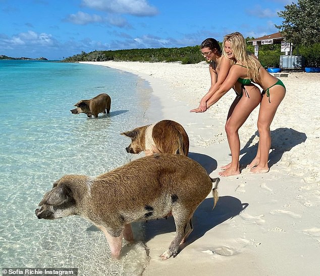 Sofia Richie mặc bikini khoe dáng cực nóng bỏng ở biển - 3