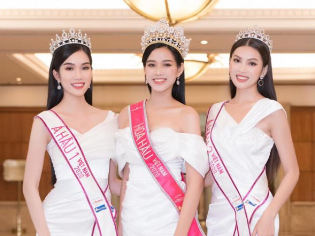 Thời trang - Đỗ Thị Hà, Phương Anh, Ngọc Thảo diện váy xẻ cao khoe vẻ quyến rũ sau đêm đăng quang