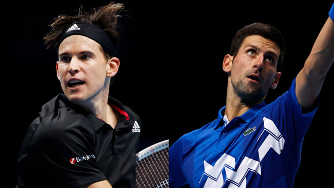 Thiem và Djokovic cống hiến trận bán kết ATP Finals với 3 set cực kỳ hấp dẫn