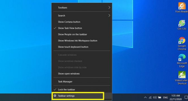 Hướng dẫn chuyển vị trí thanh taskbar trên Windows 10 - 2