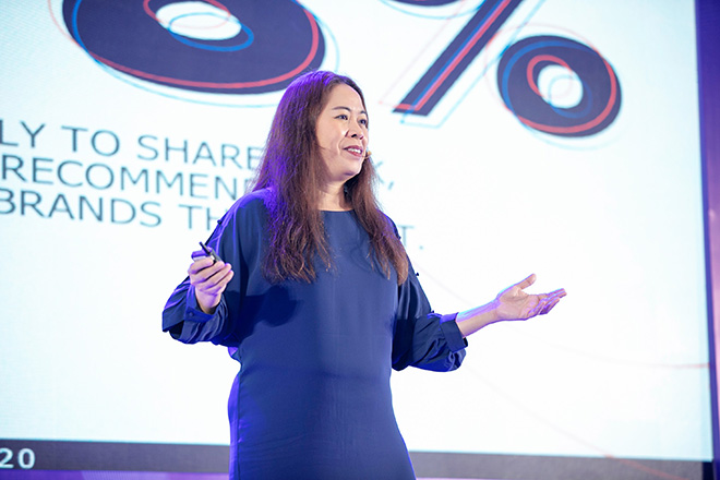 Bà Nguyễn Thị Bích Vân chia sẻ về Purposeful Marketing - bí quyết tạo nên sự thành công và bền vững cho thương hiệu