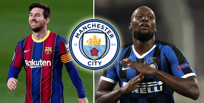 Bất ngờ Man City từ bỏ Messi, săn Lukaku và "Cavani mới